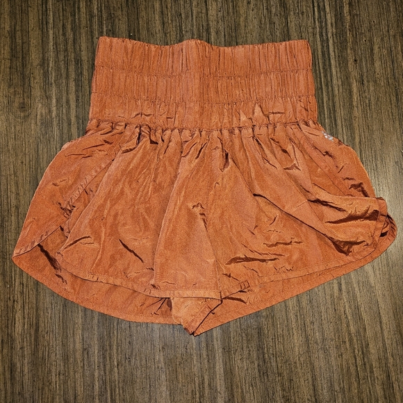 Free People Pants - Free People FP Movement THE WAY HOME Shorts in Red Earth Burnt Orange S